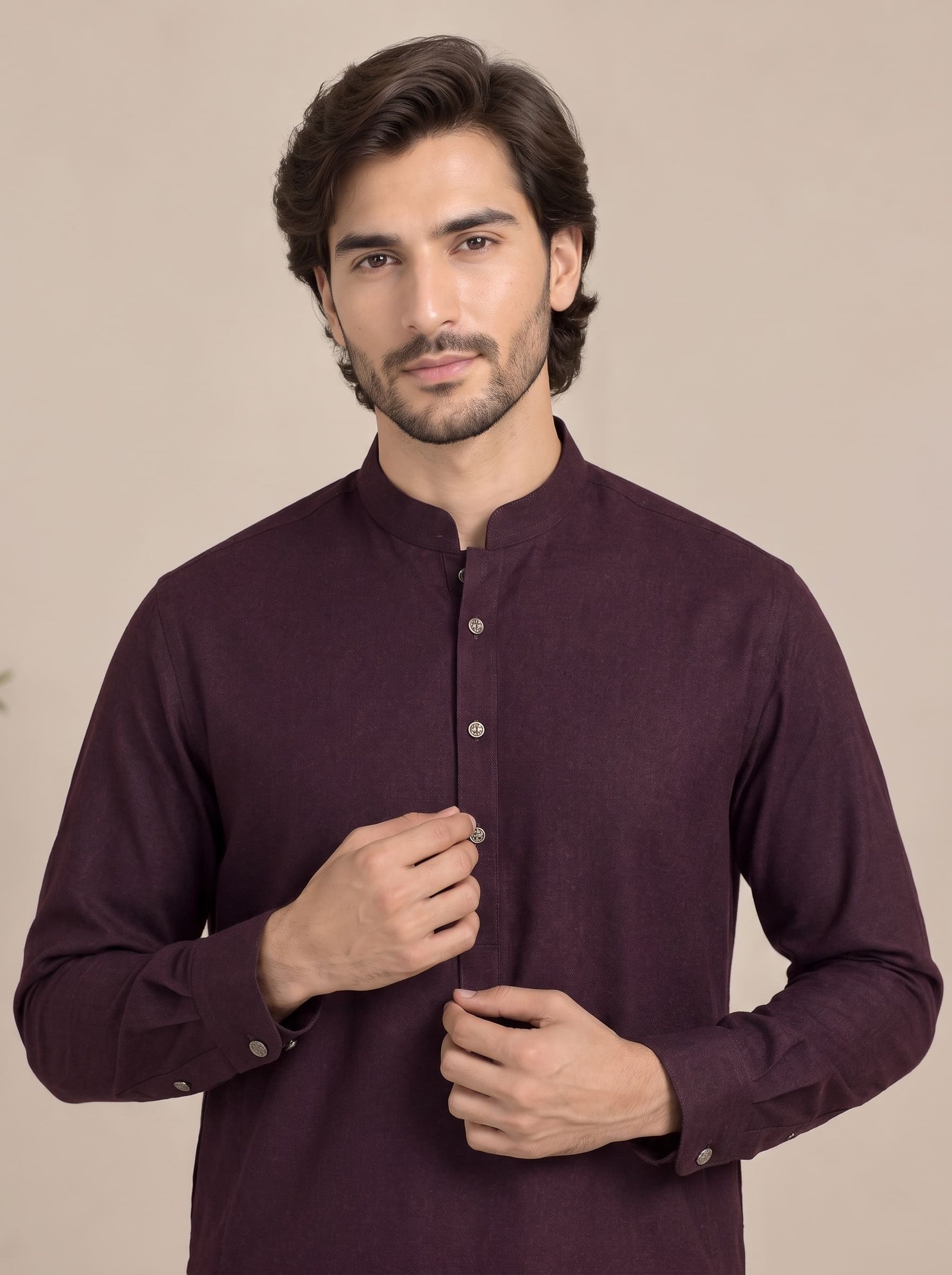Burgundy Executive Wool – Unstitched Men’s Suit