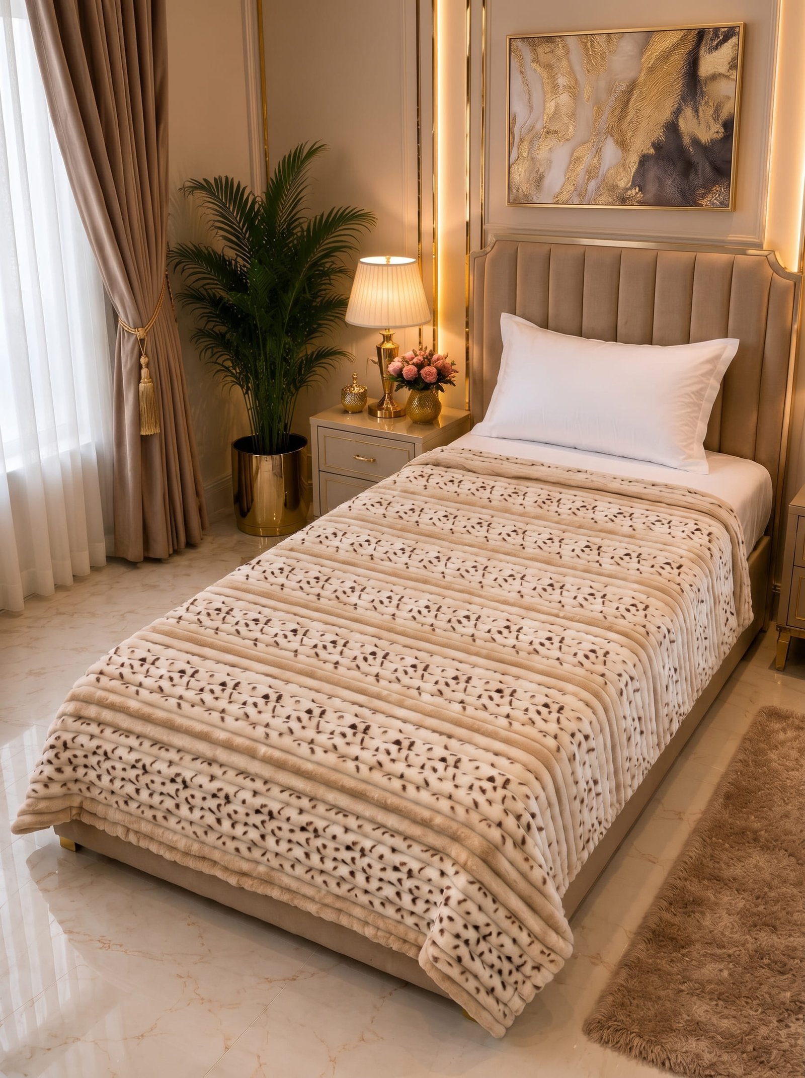 Premium Printed Puffy Blanket – Ultra Soft & Cozy