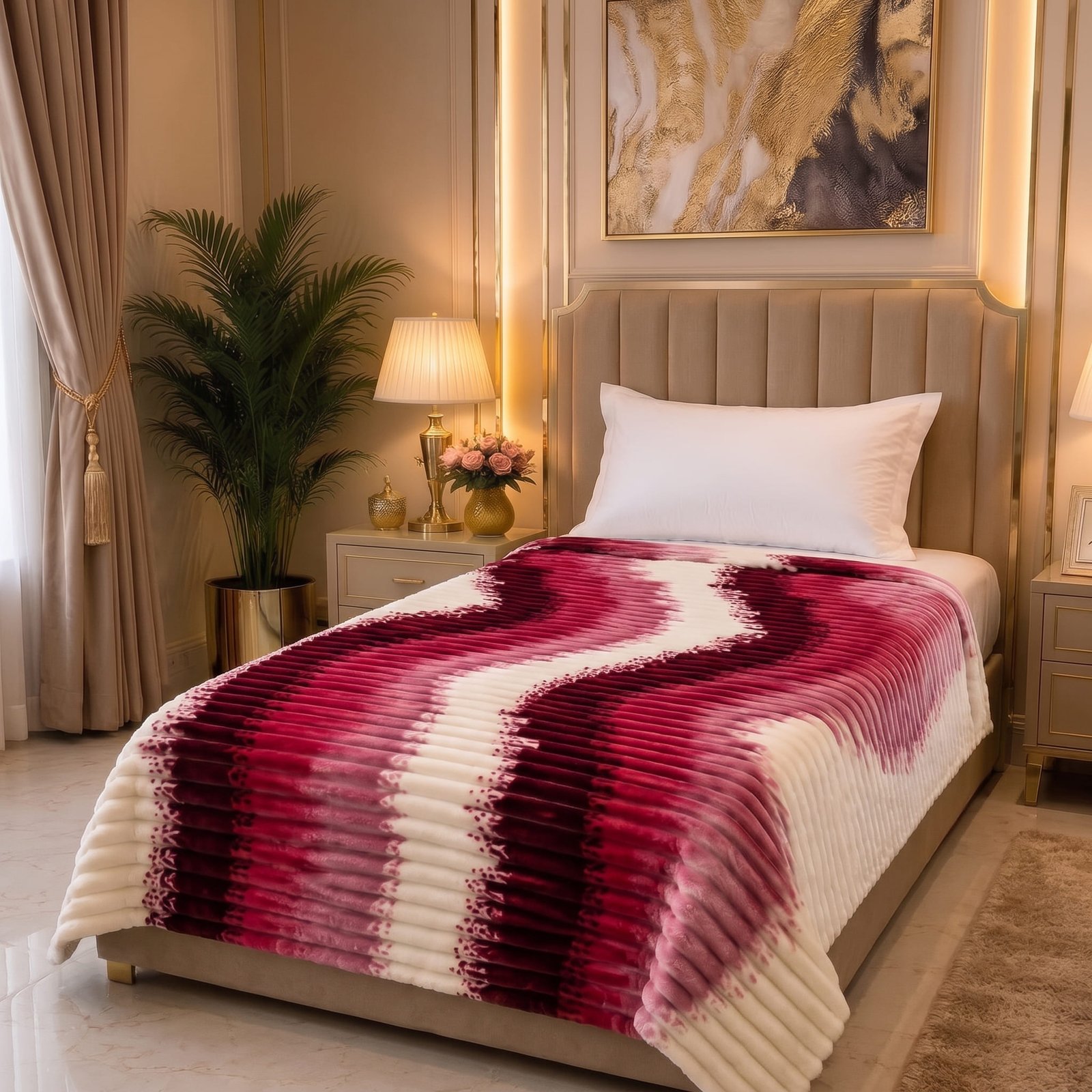 Premium Printed Puffy Blanket – Ultra Soft & Cozy