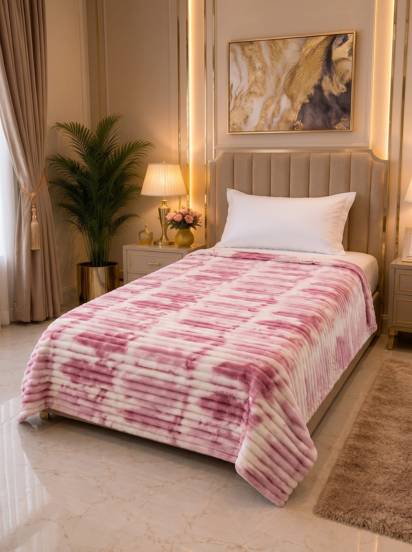 Premium Printed Puffy Blanket – Ultra Soft & Cozy