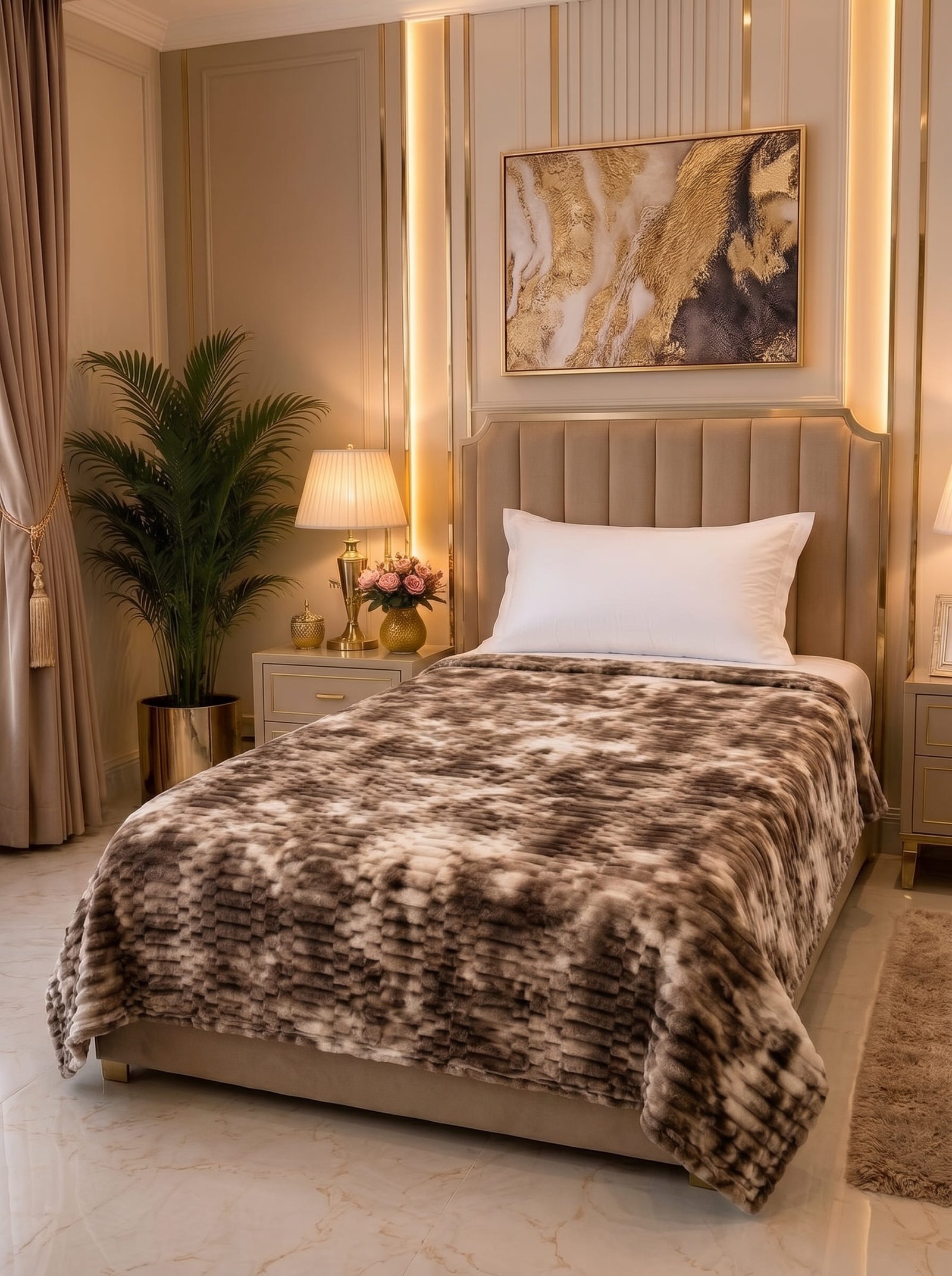 Premium Printed Puffy Blanket – Ultra Soft & Cozy