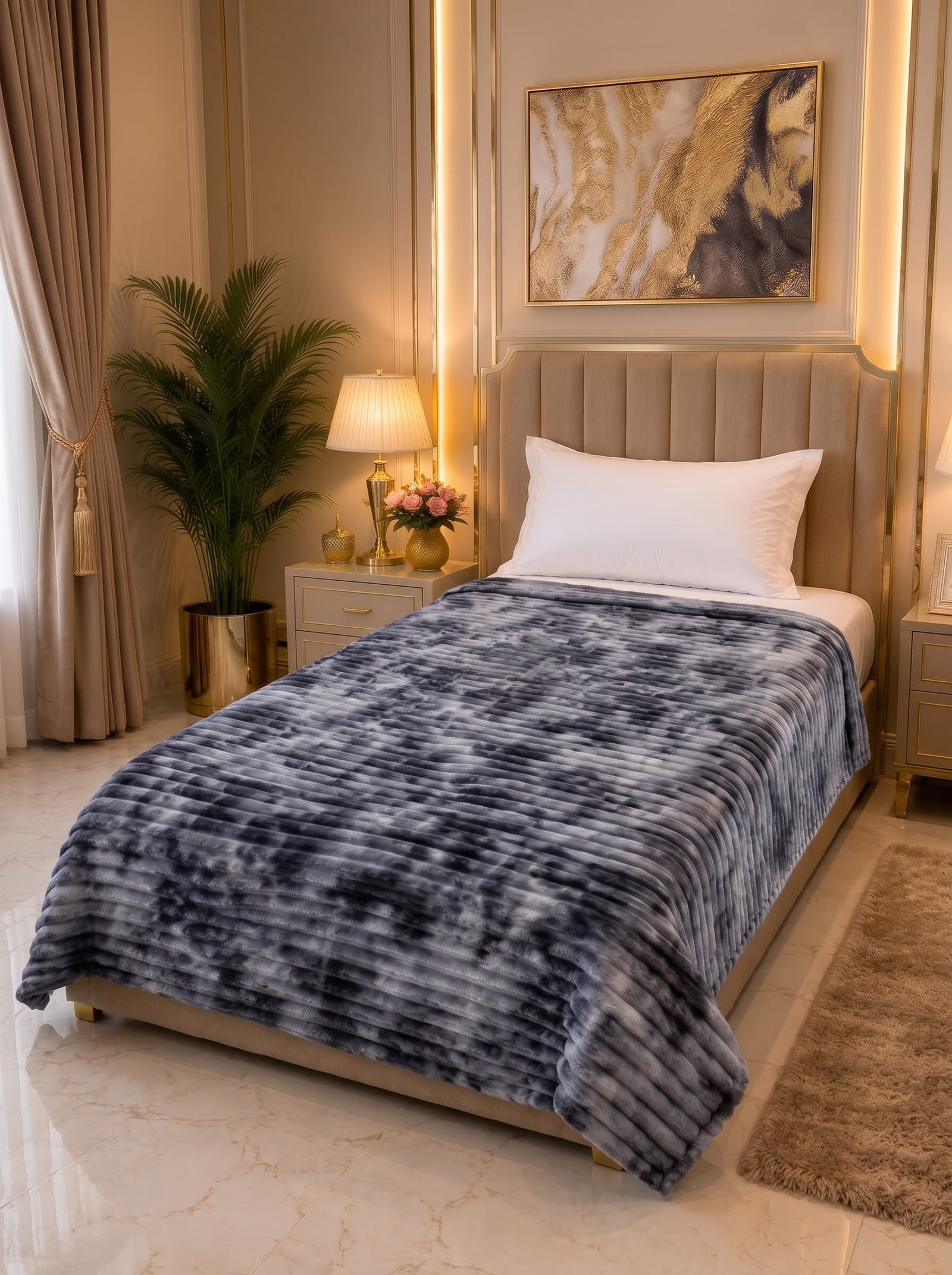 Premium Printed Puffy Blanket – Ultra Soft & Cozy