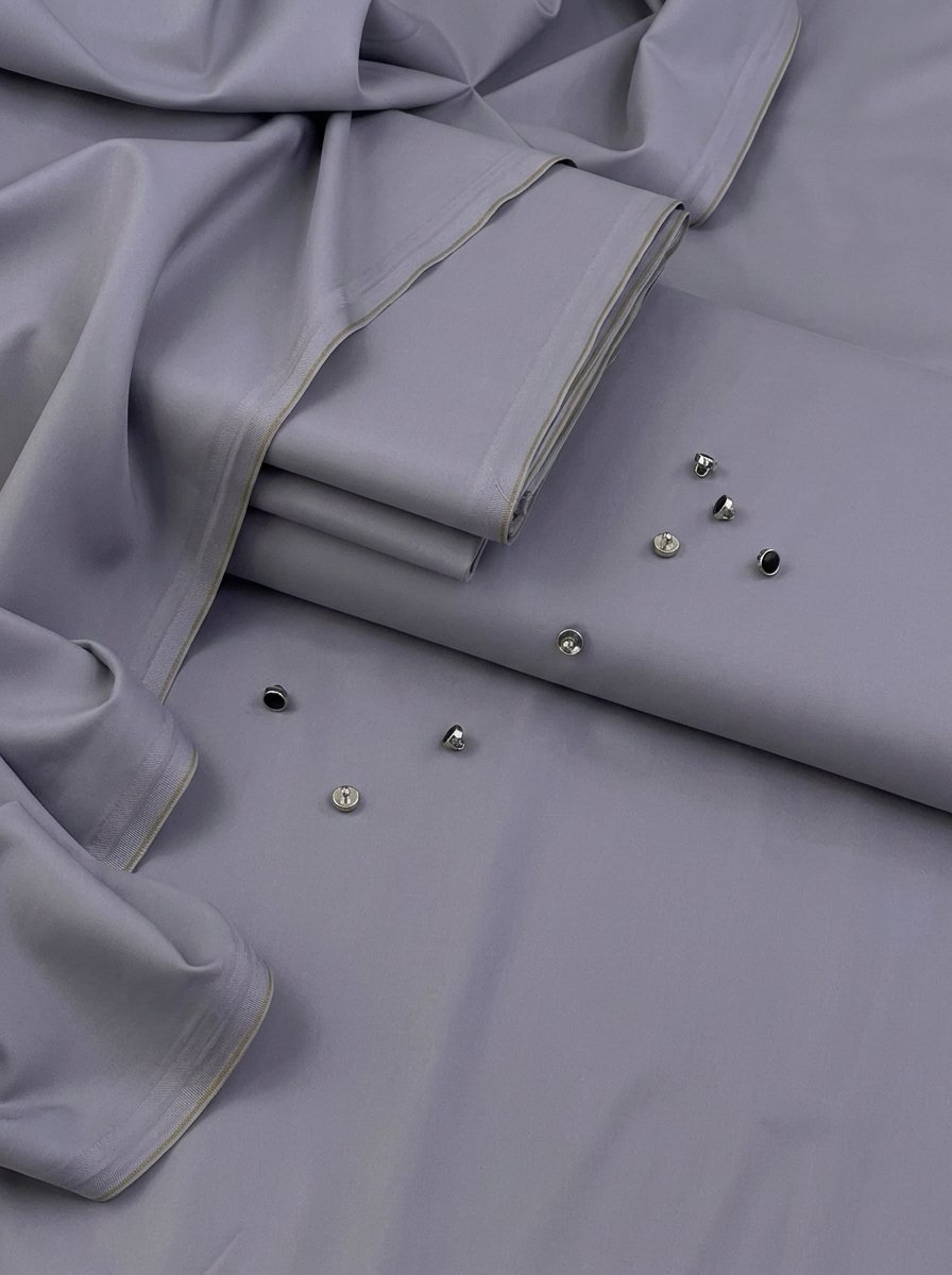 Smoky Mauve Premium Microfiber Wash & Wear Fabric for Men – 4 Meter Unstitched Suit | Image 3