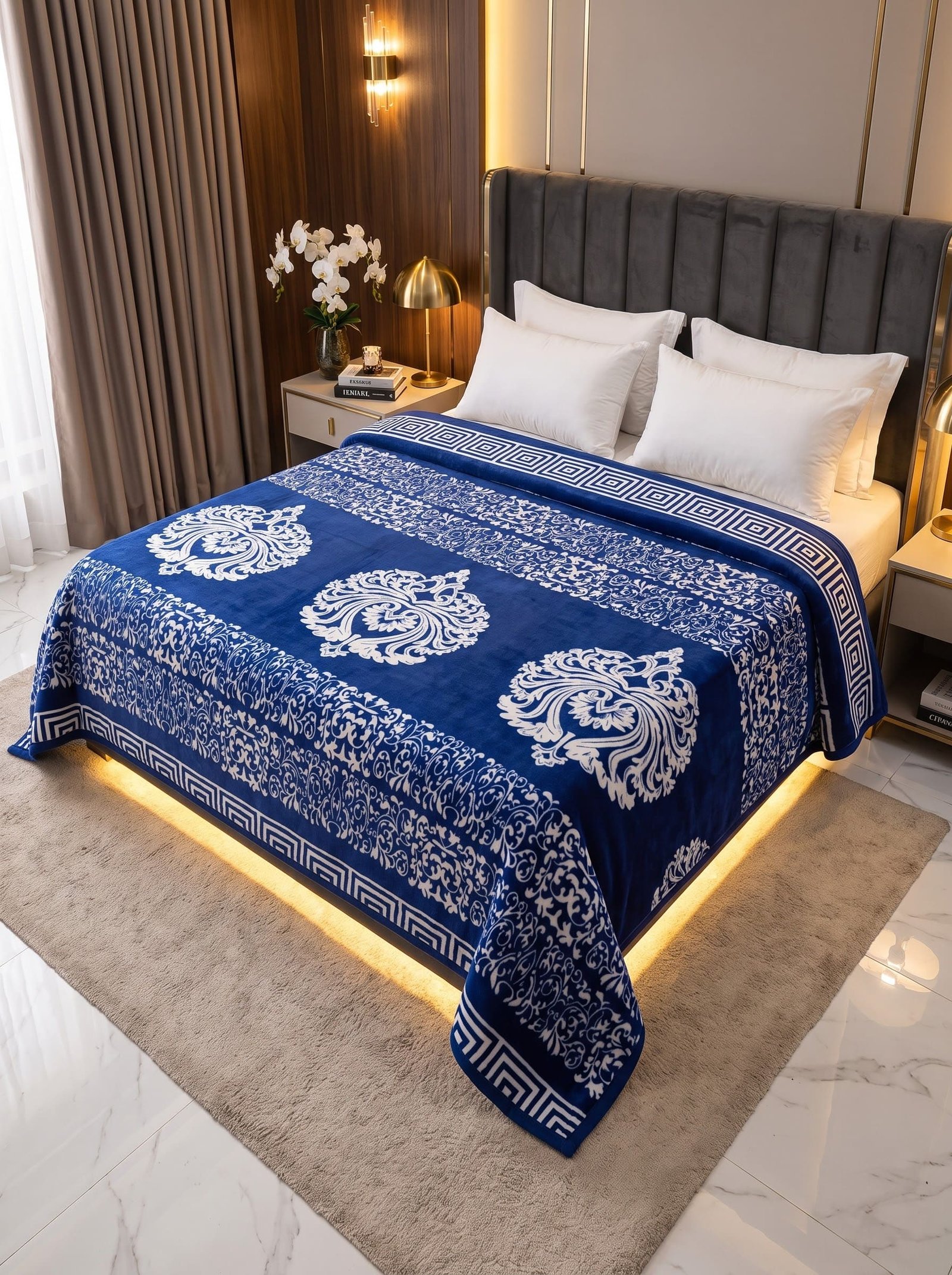 Premium Soft Fleece AC Blanket – Double Bed Size