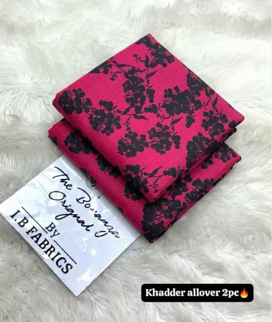 Timeless floral Print Khaddar 2 Piece Suit – Digital Printed Winter Collection Image 2