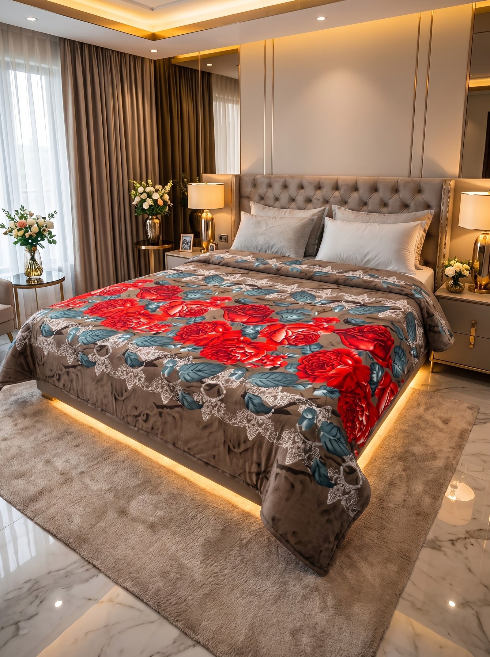 Premium Soft Fleece AC Blanket – Double Bed Size