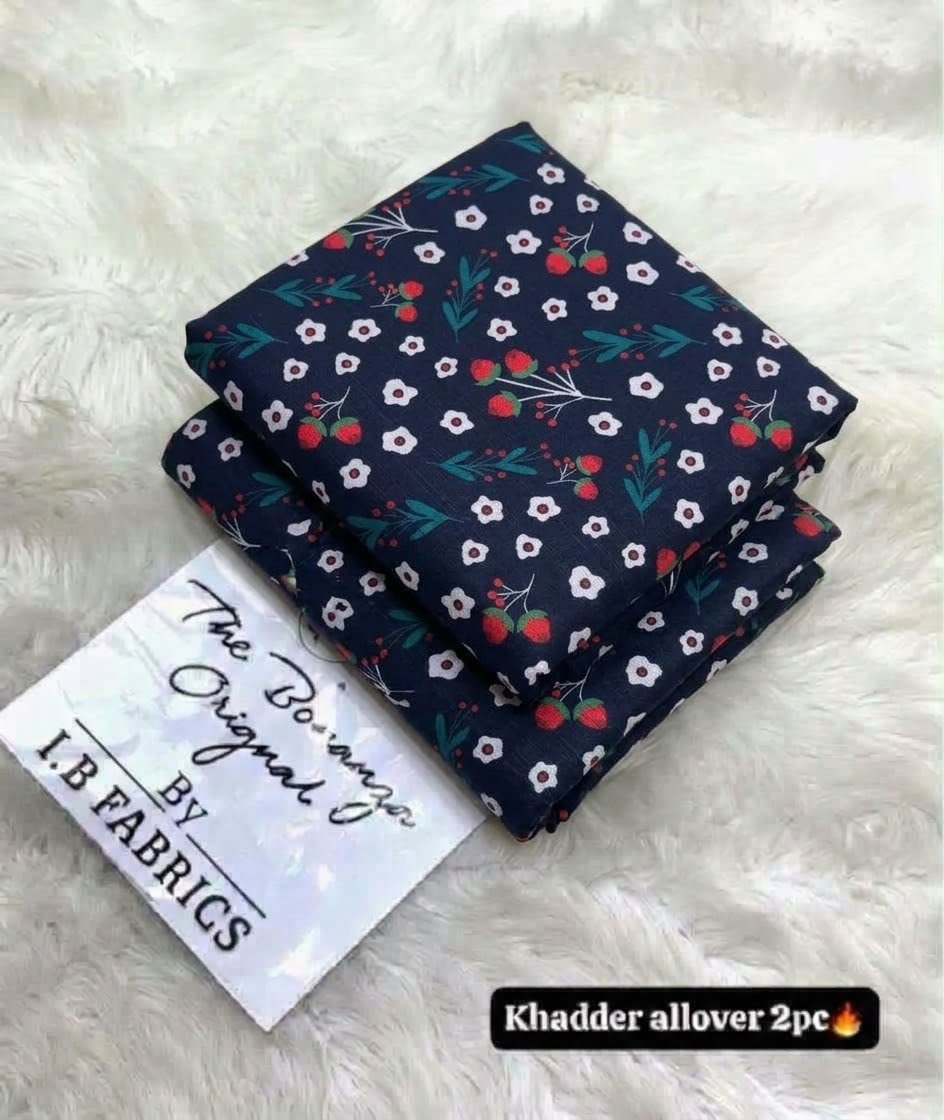 Mini Flora Print Khaddar 2 Piece Suit – Digital Printed Winter Collection Image 2