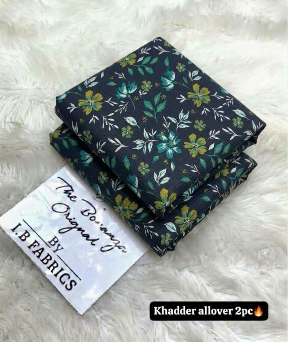 Royal Meadow Print Khaddar 2 Piece Suit – Digital Printed Winter Collection Image 2