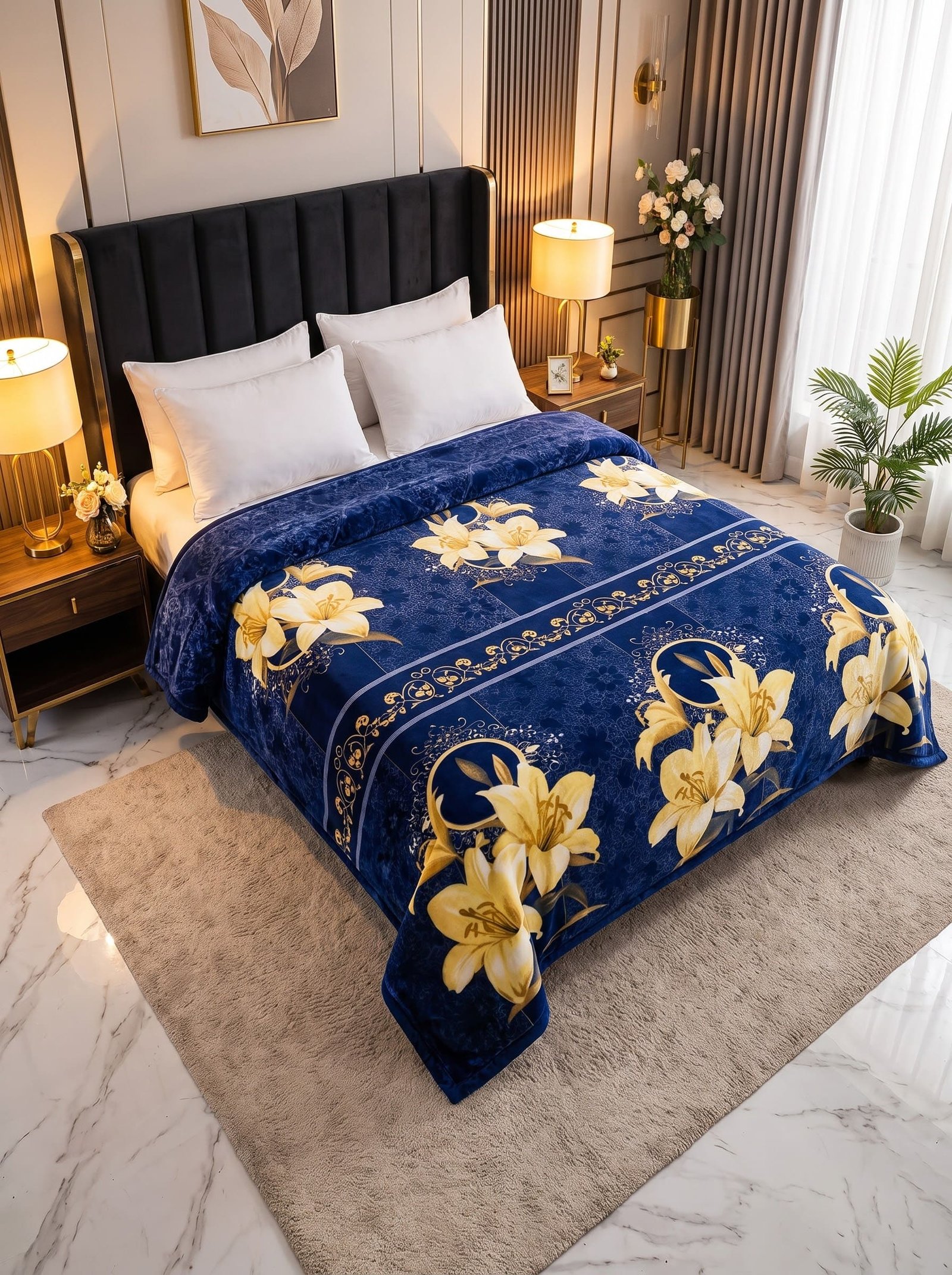 Premium Soft Fleece AC Blanket – Double Bed Size