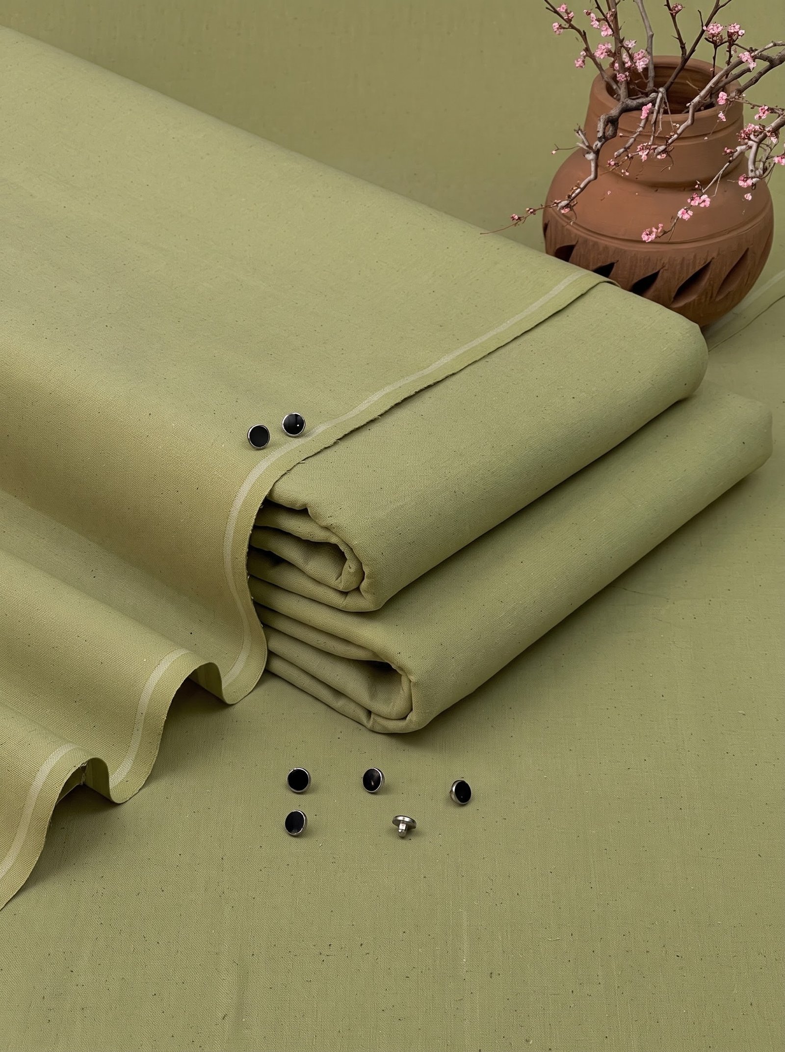 Elegant Pistachio Classic & VIP Khaddar Unstitched Men’s Winter Suit Image 2