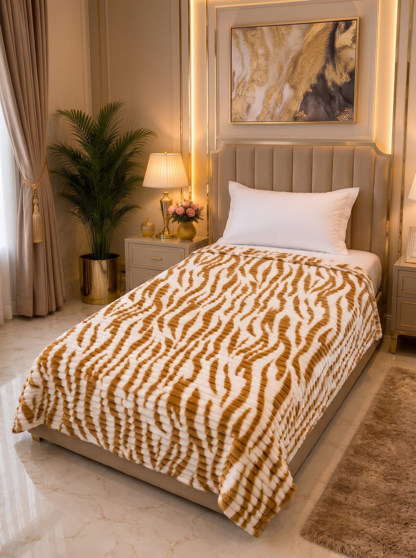 Premium Printed Puffy Blanket – Ultra Soft & Cozy