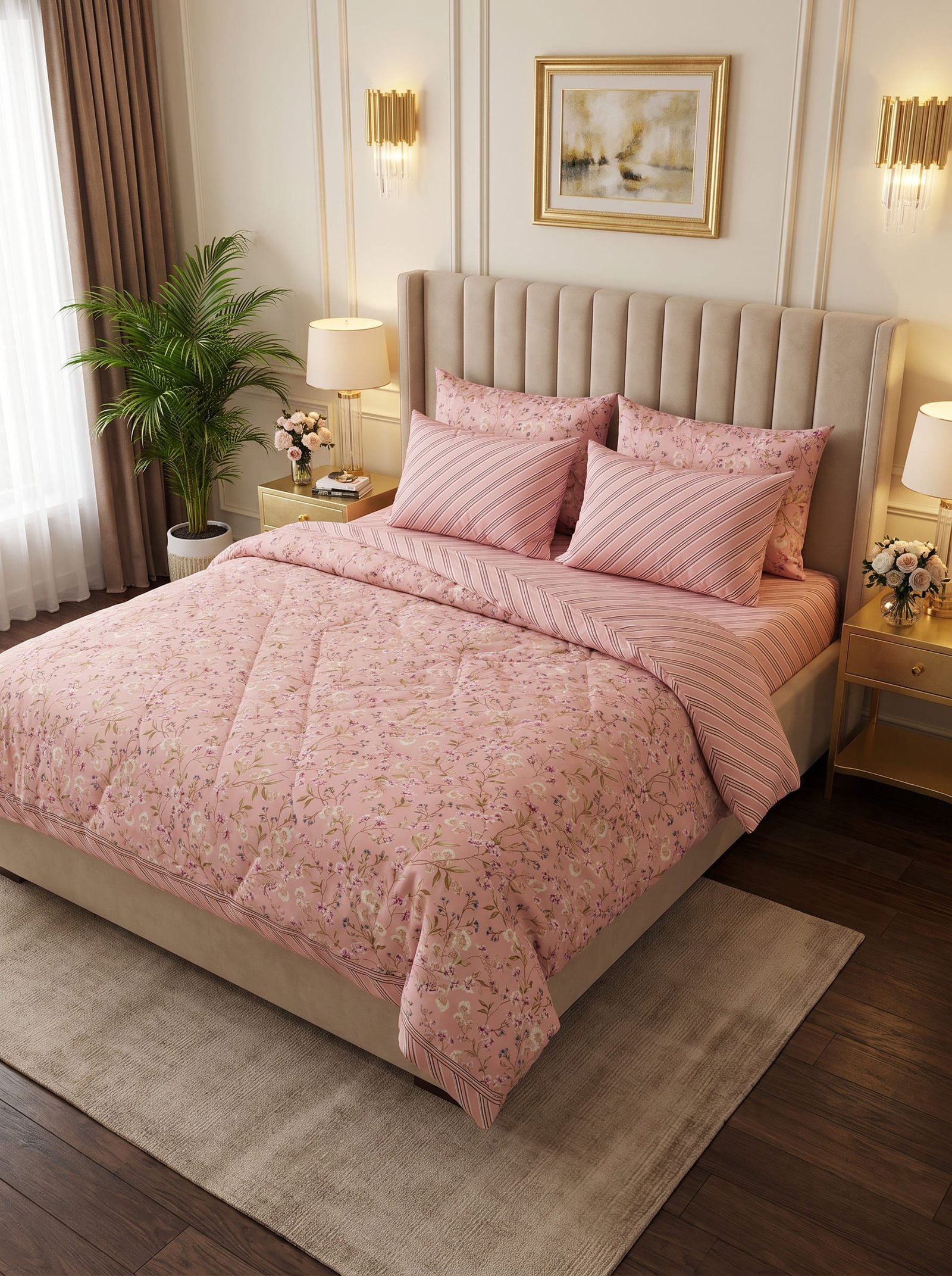 Luxury 6-Piece King Size Razai Set 2026 | 500 GSM Premium Winter Bedding Collection