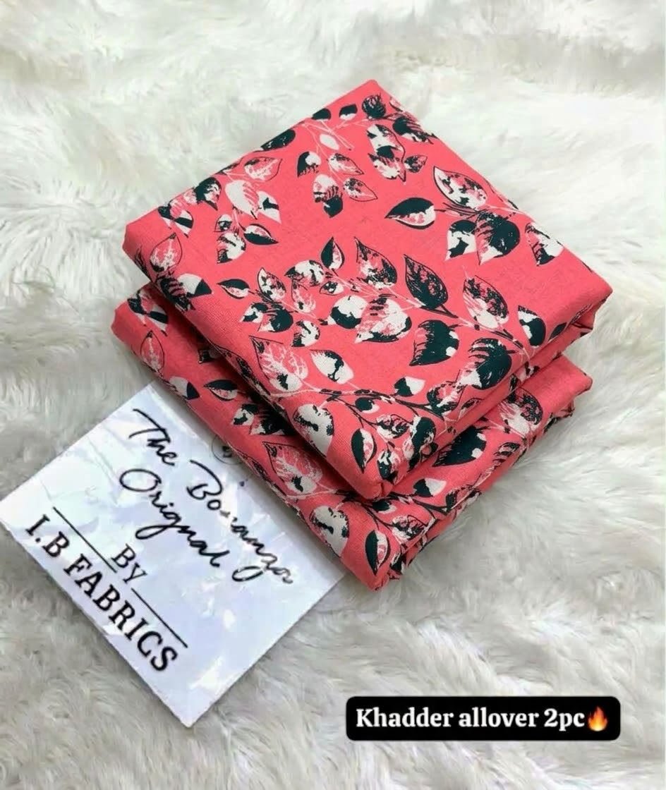 Soft Lilly Print Khaddar 2 Piece Suit – Digital Printed Winter Collection Image 2