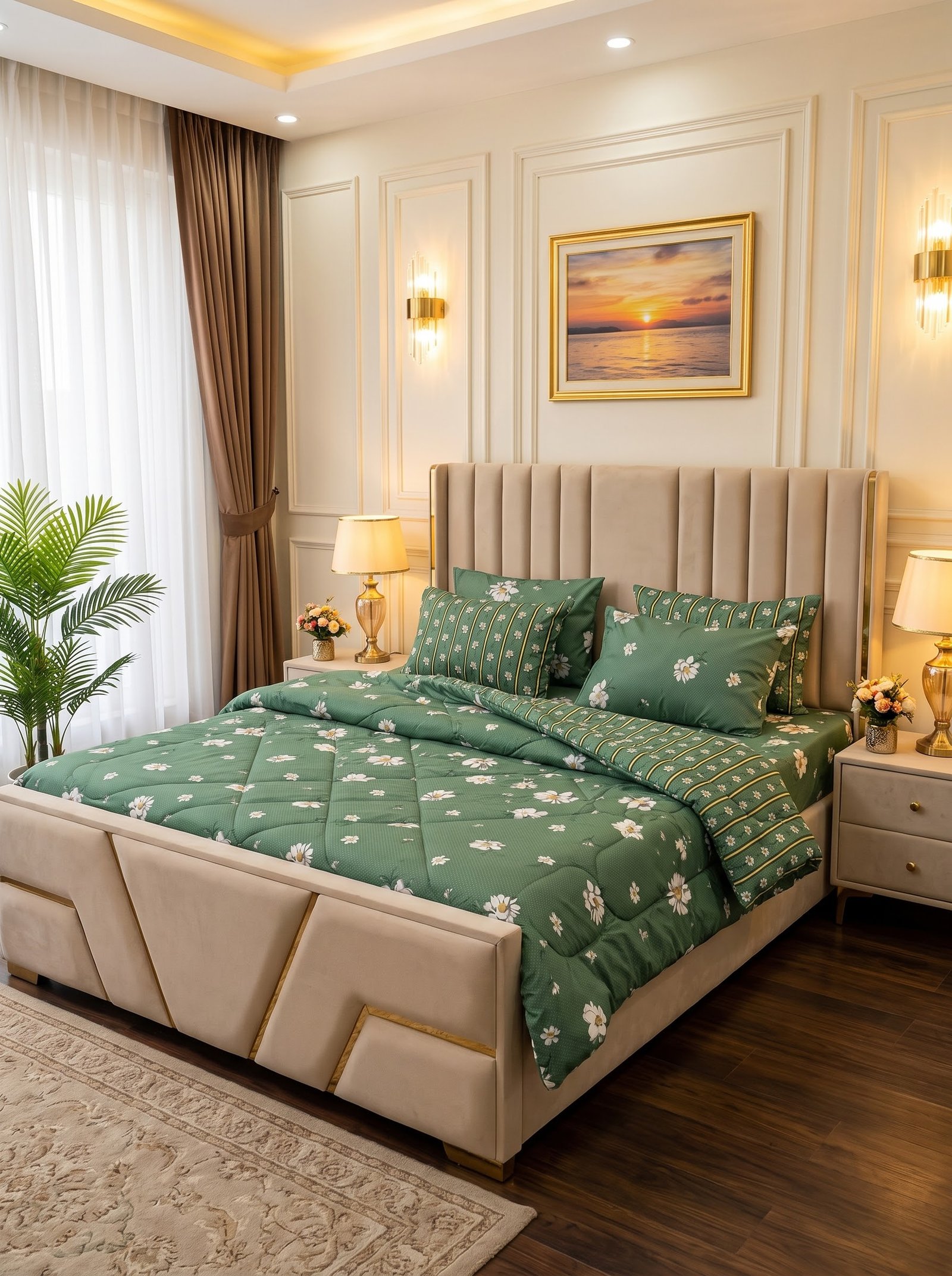 Luxury 6-Piece King Size Razai Set 2026 | 500 GSM Premium Winter Bedding Collection
