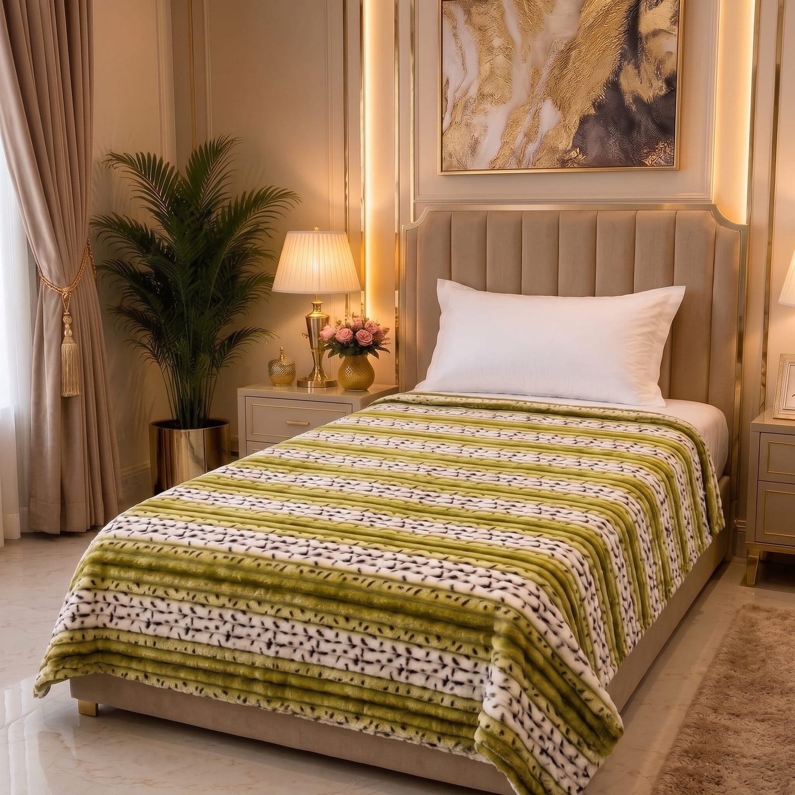 Premium Printed Puffy Blanket – Ultra Soft & Cozy