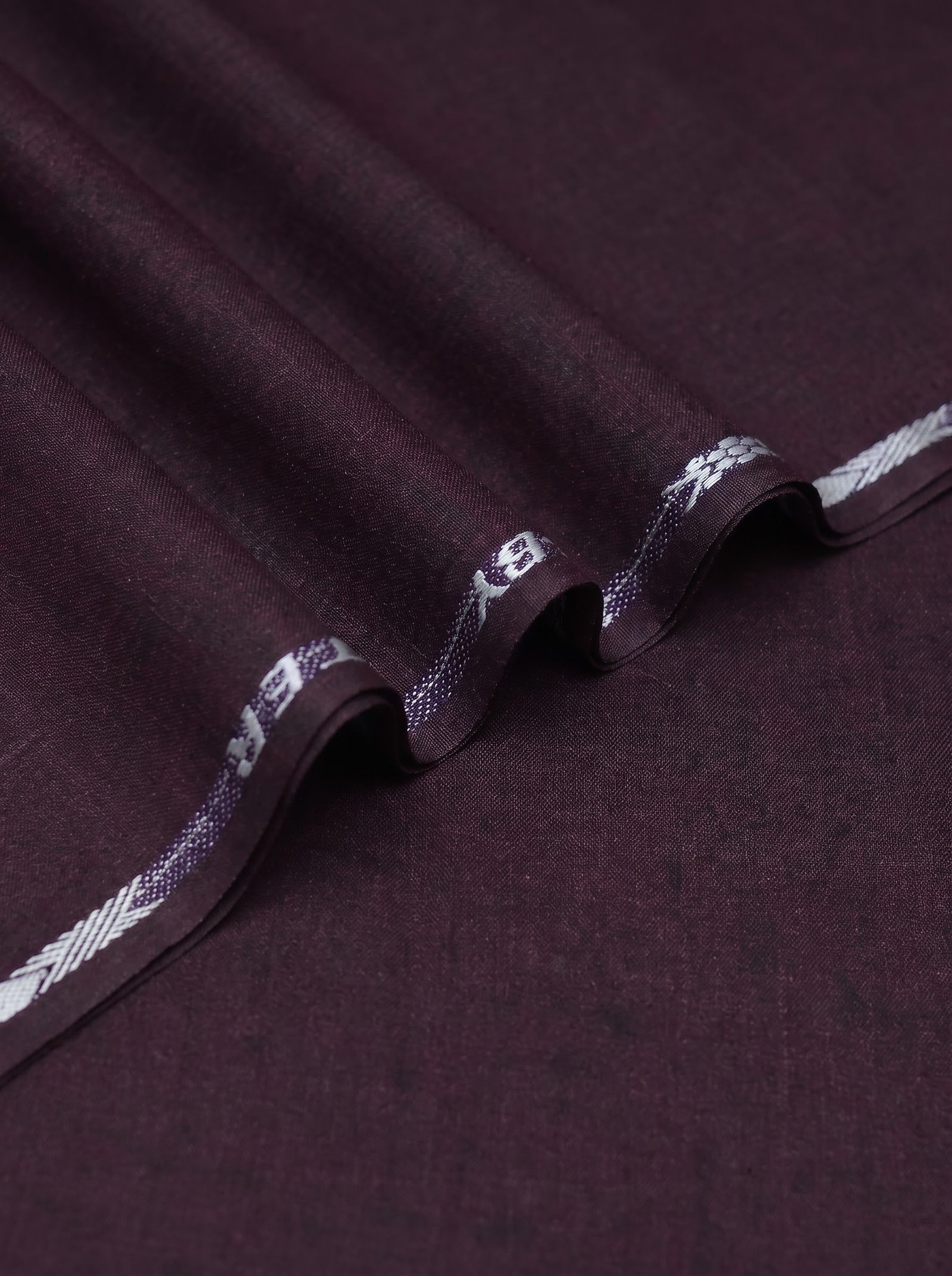Burgundy Executive Wool – Unstitched Men’s Suit Image 3