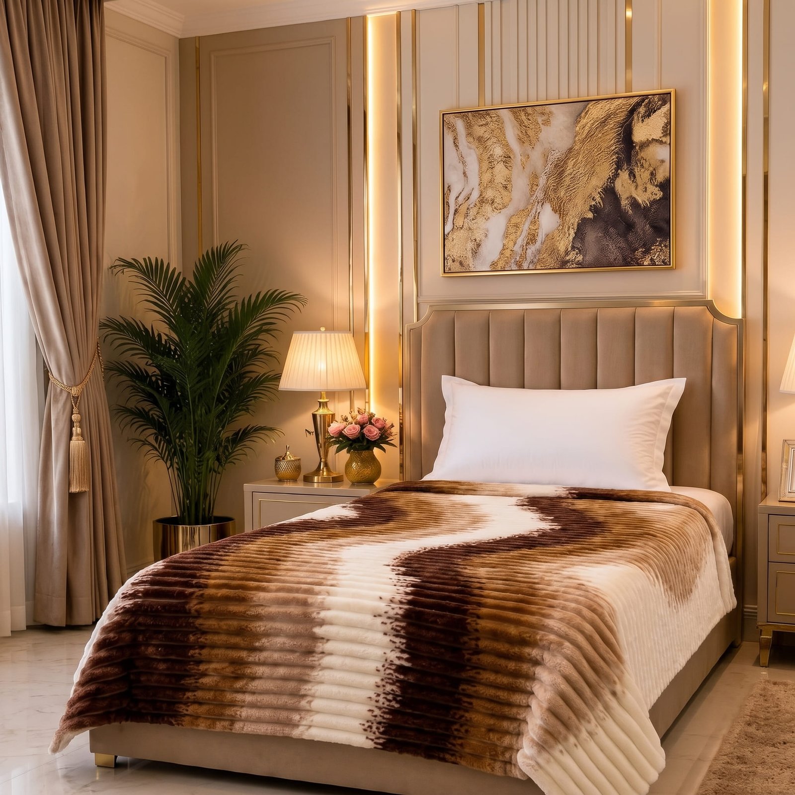 Premium Printed Puffy Blanket – Ultra Soft & Cozy