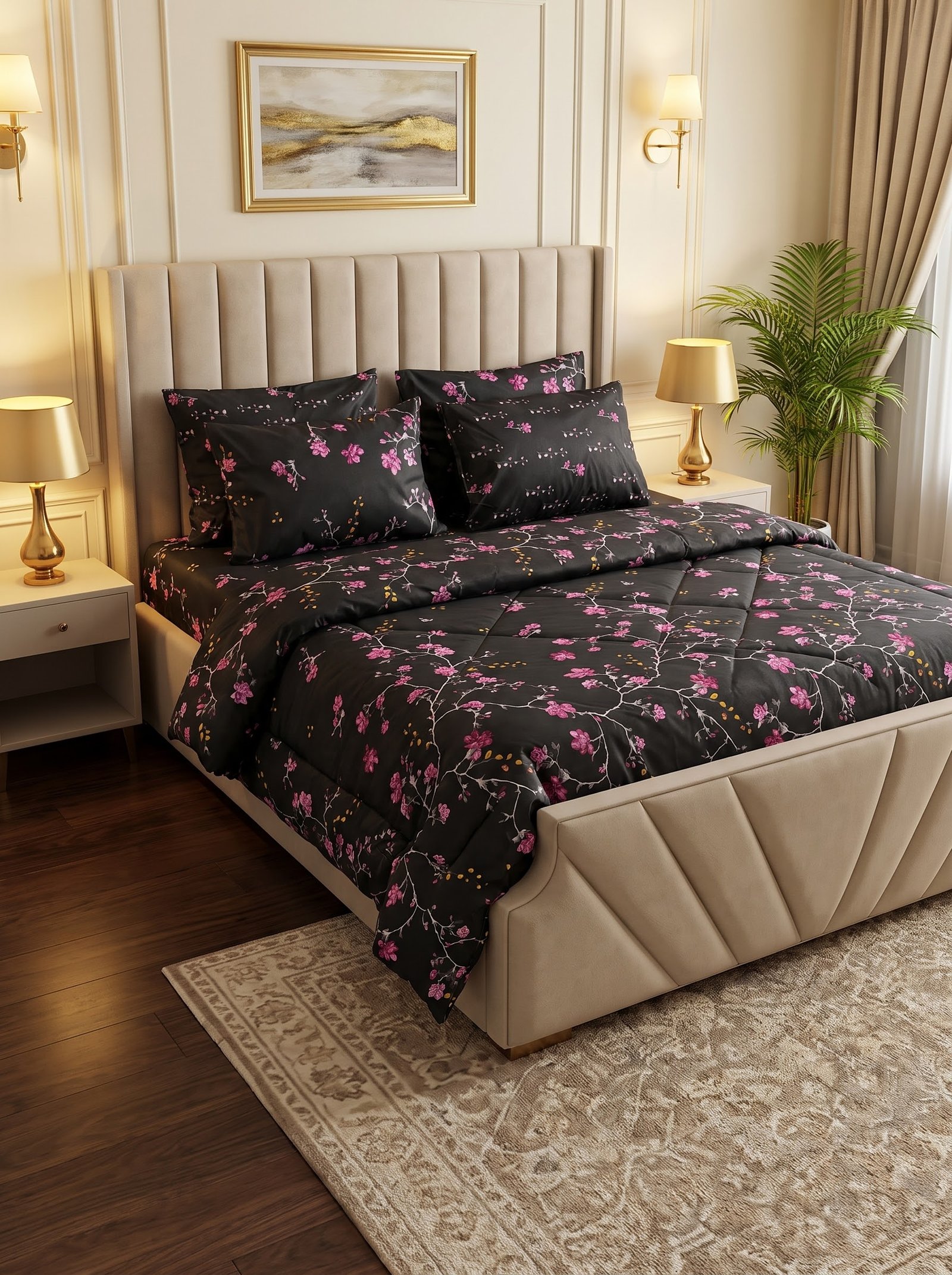 Luxury 6-Piece King Size Razai Set 2026 | 500 GSM Premium Winter Bedding Collection