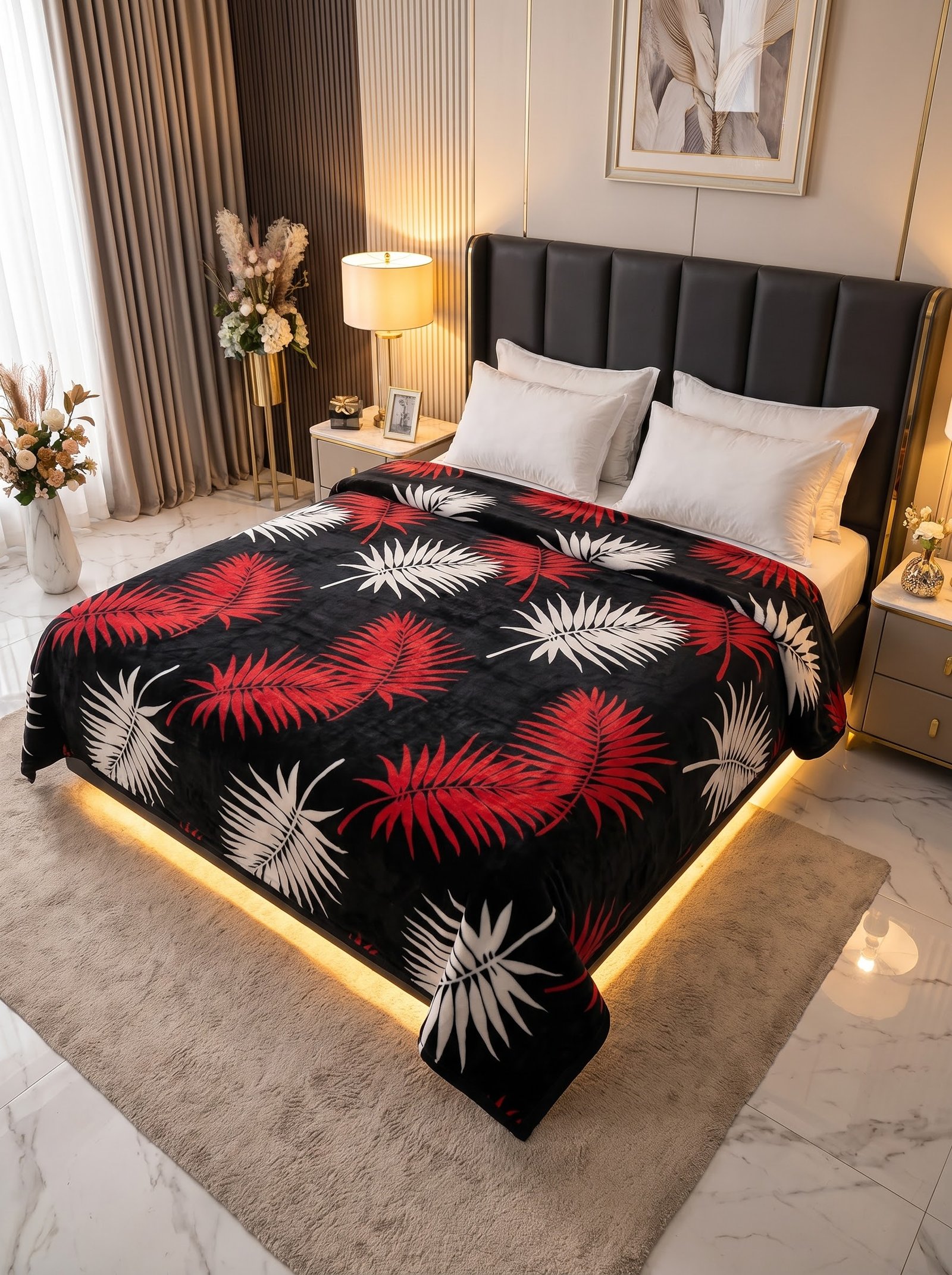 Premium Soft Fleece AC Blanket – Double Bed Size