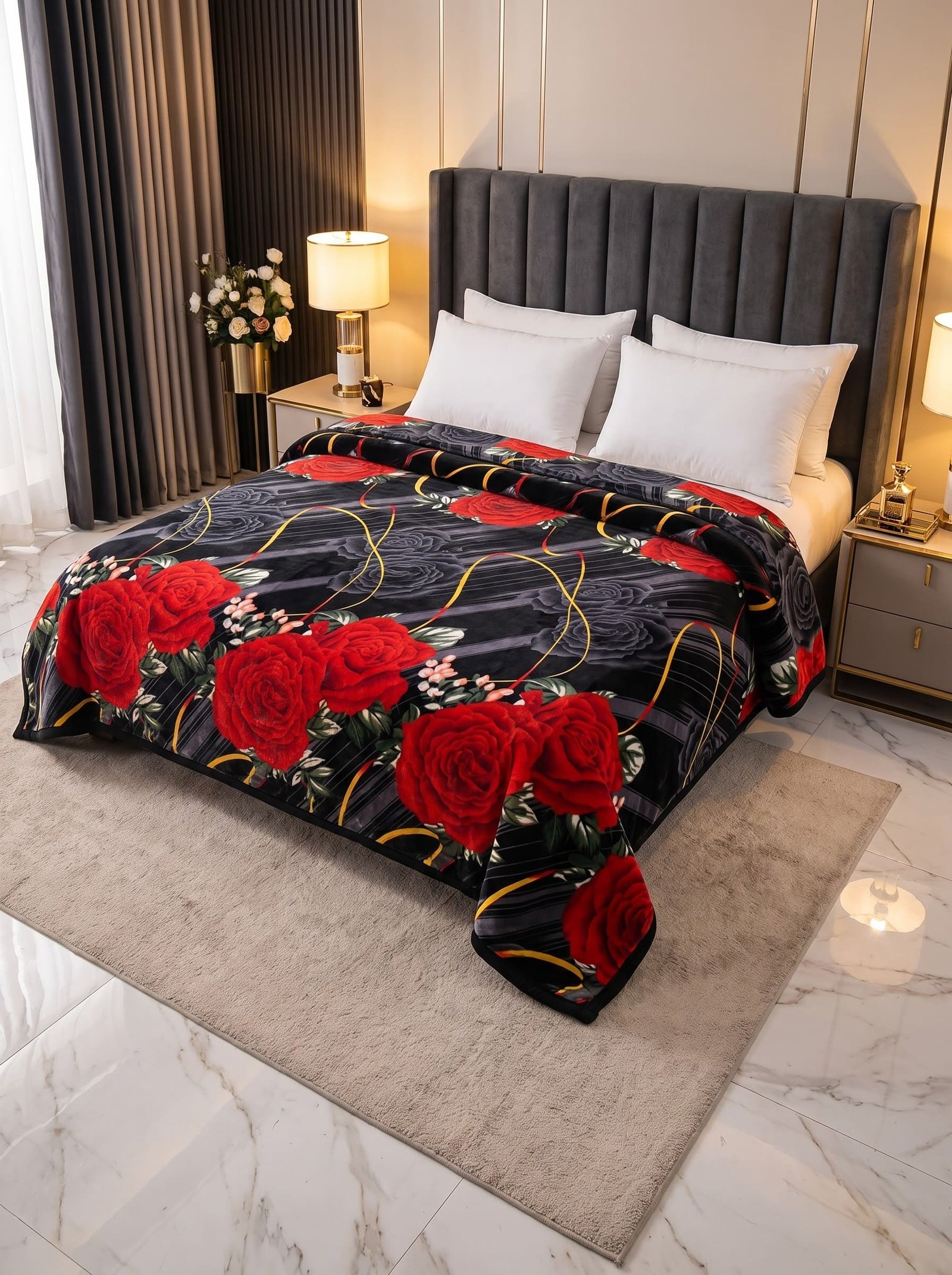 Premium Soft Fleece AC Blanket – Double Bed Size