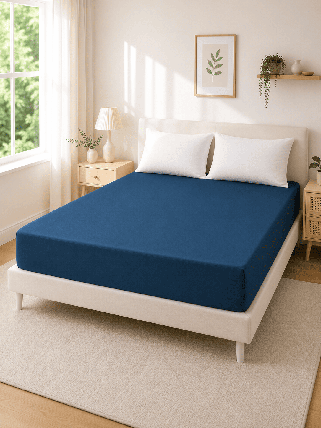 Teal Micro Fitted Waterproof Mattress Protector – Standard King Size