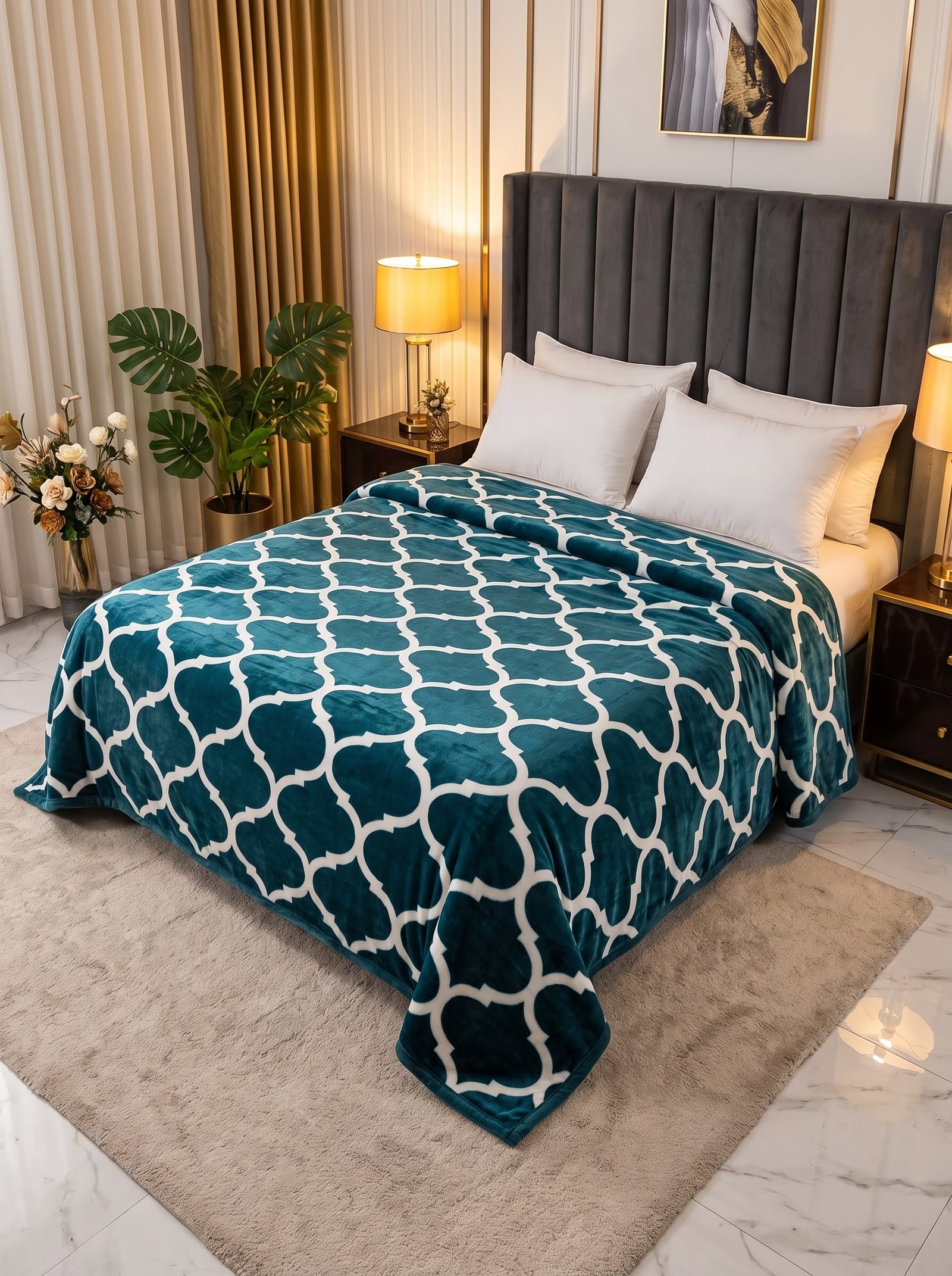 Premium Soft Fleece AC Blanket – Double Bed Size