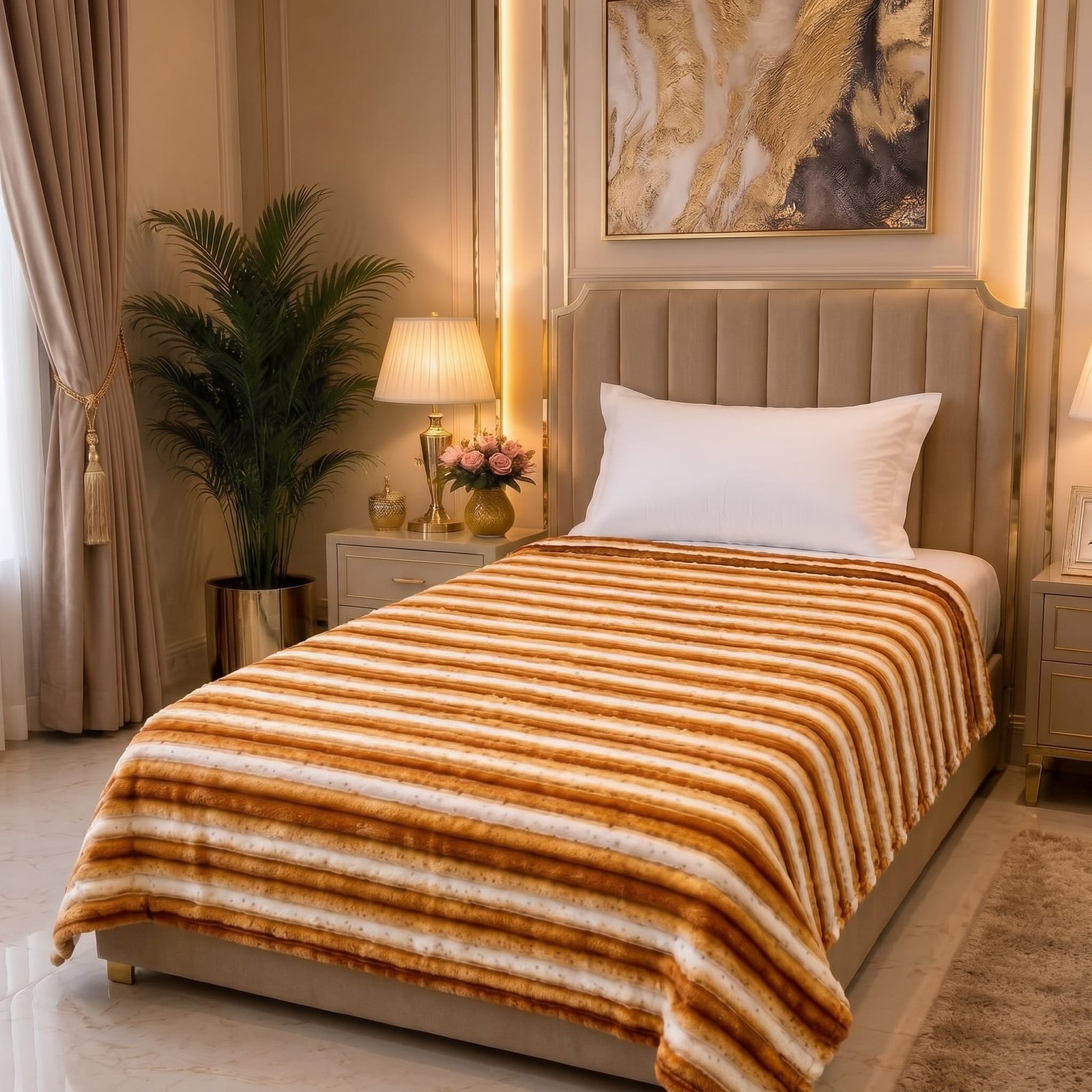 Premium Printed Puffy Blanket – Ultra Soft & Cozy